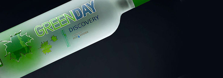 Vodka GREEN DAY DISCOVERY design.