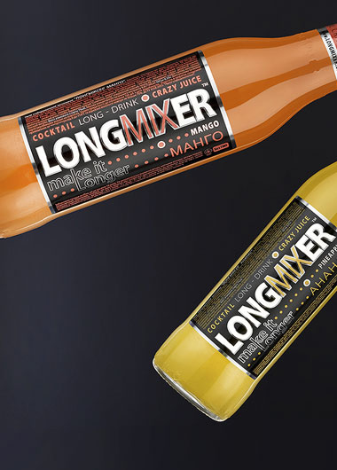 Дизайн слабоалкогольных напитков LONGER MIX.