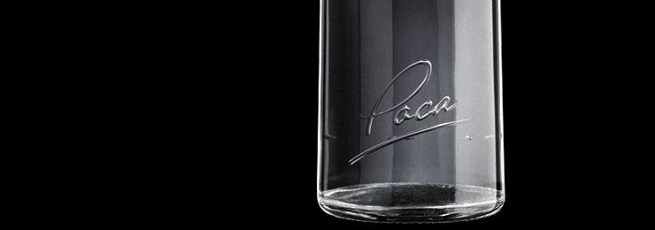 Vodka RIDNA ROSA bottle design.