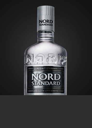 Vodka NORD STANDART design.
