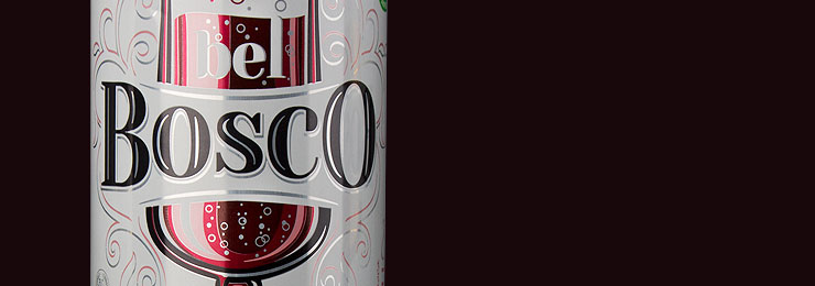 Low alcohol wine drink BELBOSCO design.