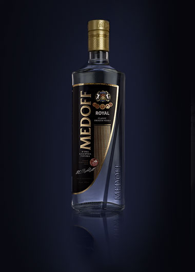 Vodka MEDOFF design.