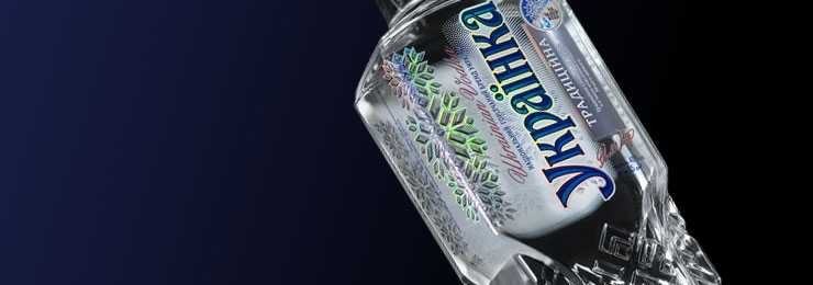 Vodka UKRAINKA design.