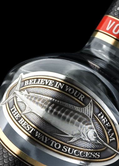 MARLIN vodka range. Bottle and label design.