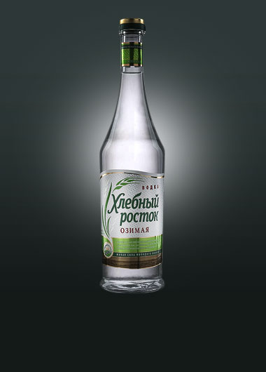 Vodka HLEBNIY ROSTOK design.