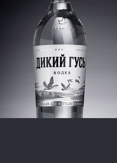 Vodka WILD GOOSE design.