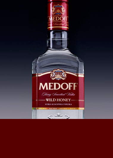 Vodka MEDOFF design.