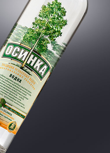 Vodka OSINKA & RYABINKA design.